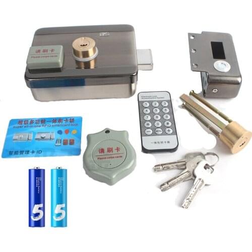 Wireless Battery Powered 125KHz RFID ID EM Card Electric Motor Sensing Lock