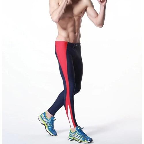 Desmiit Swimming Pants for Men Long Swim Trunks Sexy Swimwear Mens Tights Low Waist Swimsuit Summer Beach Surf Swim Wear Sunga