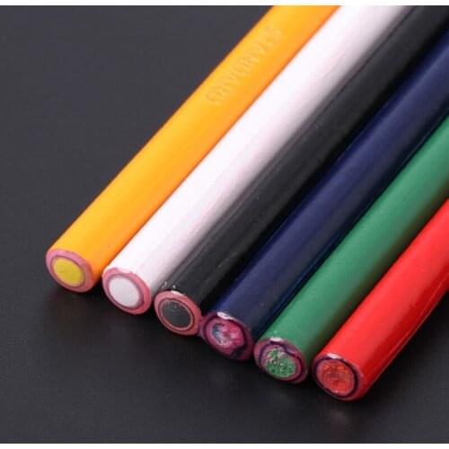 C90C 6 Colors Markers For Metal Glass Fabric China Graph Peel Off Grease Wax Pencil