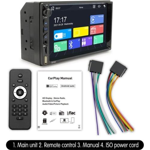 CarPlay MP5 Player Wireless Function Support Card Reader FM Radio AUX Function For Apple Mobile Phone Carplay Function Android