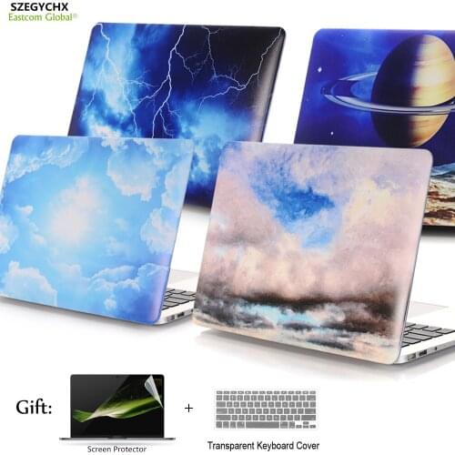 Starry Sky Series Protector Laptop Case For MacBook New Air 13 1932 2018 Air Pro Retina 11 12 13.3 15 Hard Case + keyboard Cover