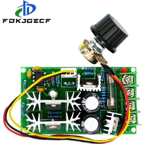 DC 10-60V 12V 24V Motor Speed Control Regulator PWM Motor Speed Controller Switch 20A Current Regulator High Power Drive Module