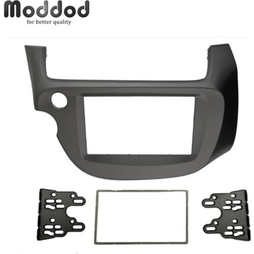 For Honda Jazz Fit Radio DVD Stereo CD Panel Dash Mounting Double Din Facia Installation Trim Fascia Kit Face Frame Bezel