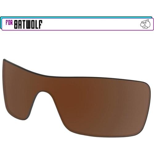 EZReplace Replacement Lenses for - Oakley Batwolf Sunglasses - Brown