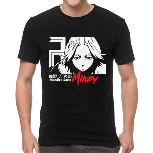 Tokyo Revengers T Shirt Men Short Sleeve Cotton T-shirt Anime Manga Manjiro Sano Mikey Tee Tops Harajuku Tshirt Gift Idea