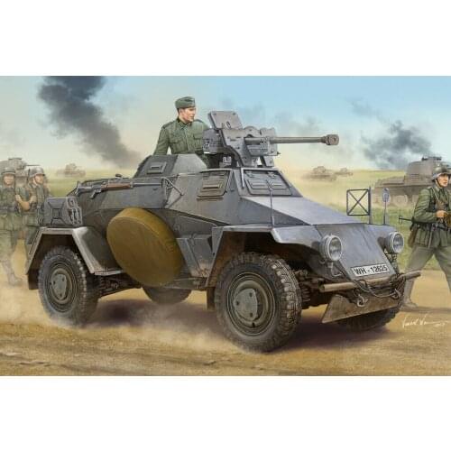 Trumpeter 83813 1/35 German Le.Pz.Sp.Wg-Sd.Kfz.221 Early Armored Car Tank Model TH05944-SMT6