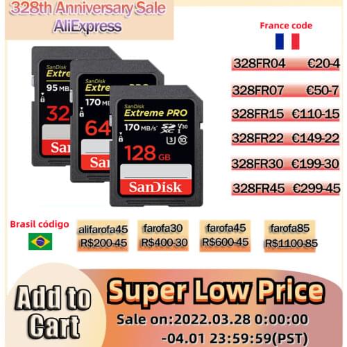 SanDisk Memory Card SD Card Extreme Pro/Ultra 32 64 128 GB U3/U1 32GB 128GB 64GB 256GB 16GB Flash Card SD Memory SDXC SDHC