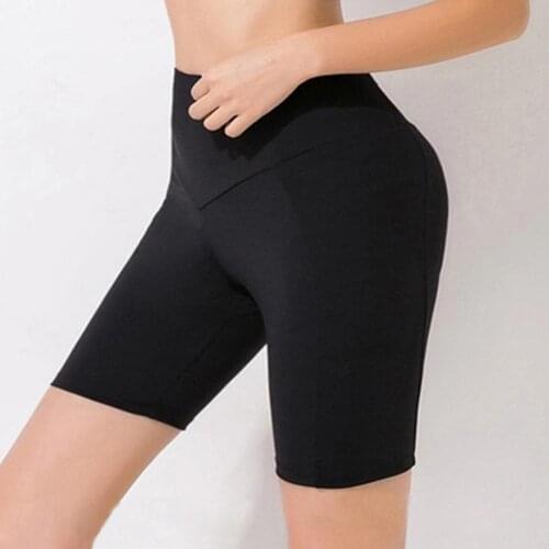 Summer New Fashion Women Solid Color High Elastic Tight Breathable Hip-lifting Sports Shorts for Fitness Slimming Yoga