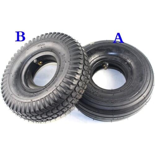 Lightning Delivery 260x85 Tire and Inner Tube 3.00-4 (260*85) for Knobby Scooter, ATV and Go Kart Tire and Tube Motor Tyre