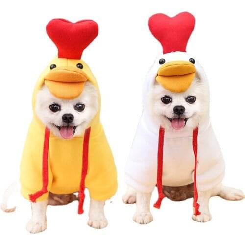 Cartoon Dog Hoodies Winter Warm Pet Coat Animal Costume Jacket for Cat Puppy Clothing French Bulldog Chihuahua Ropa Perro Outfit