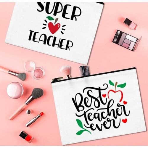 Teacher Survival Kit Makeup Bags Travel Cases Teacher Supplies for Classroom Cosmetic Cases Teacher Appreciation Gifts for Women