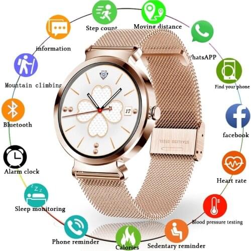 LIGE New Women Multi-Function Bracelet Smart Watch Waterproof Sports Fitness Tracker For Android Fashion Female Smartwatch