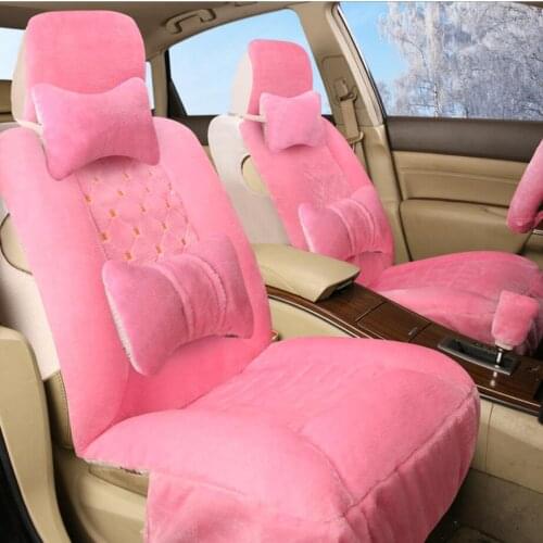 Plush car seat covers for Nissan Qashqai Teana Tiida X-tral Note car cushion car accessories Automobiles seat cover