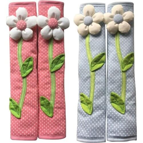 Practical 2PCS Pastoral Flower Polka Dot Door/Refrigerator Handle Cover Fridge Door Handle Gloves Home Decor Kitchen Accessories