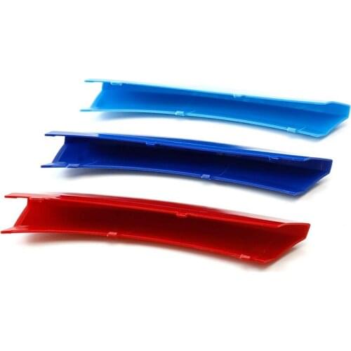 Grille Grill Trim Stripe for BMW X1 F48 X3 F25 X4 F26 X5 E70 F15 X6 E71 3 5 Series E90 F30 GT Upgrade Grill M Style