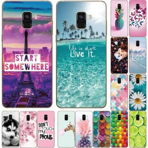 Silicon case For Samsung Galaxy A8 2018 A530 A530F case Soft TPU Phone Cover For Samsung A8 Plus 2018 A730 A730F Case Clear bag