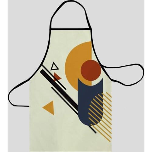 Modern Geometric Vector Aprons For Women/Men Oxford Fabric Cleaning Pinafore Home Cooking Accessories Apron 50X75cm68X95cm