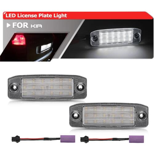 For Kia Borrego 08-14 Mohave 08-09 Opirus 02-11 Amanti 07-10 Carens FG RP Sorento XM SMD Led License Plate Lights Error Free
