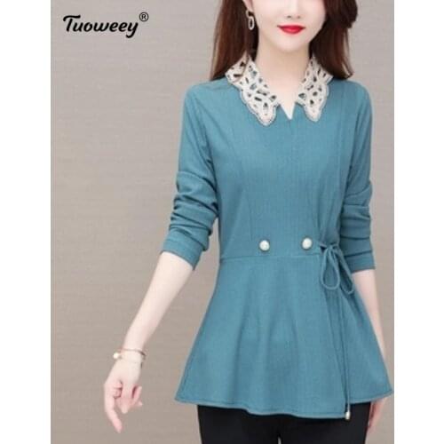 Tuoweey Women's Ruffle Shirts