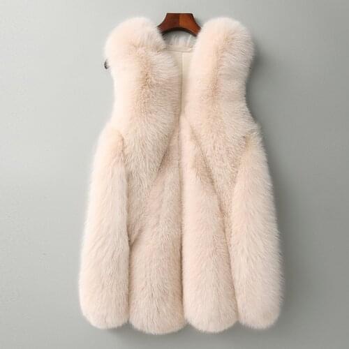 ZADORIN New Arrival Long Faux Fur Vest Fluffy Jacket Plus Size Women Slim Fake Fur Coats High Quality Artificial Fur Gilet
