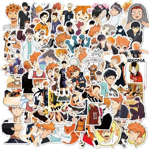 10/30/50PCS Anime Volleyball Teenager Sticker Laptop Skateboard Mobile Phone Graffiti Gift Toy Waterproof Sticker Wholesale