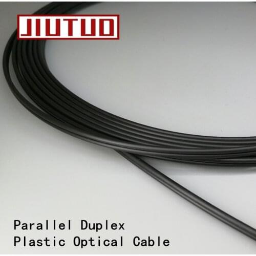 10m Data transmission PMMA plastic optical fiber cable Parallel Duplex Plastic Optical 1.0*2.2mm for light illumination