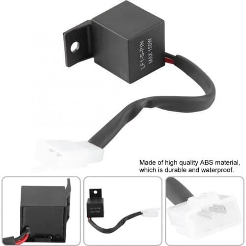 12A 2Pin Electronic LED Flasher Relay Turn Signal Bulb Hyper Flash LF1-S-PIN Motorcycle Motor Turn Signal Bulb Hyper Flash