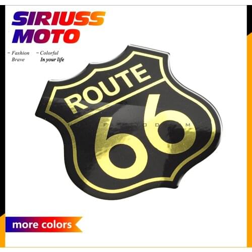 3D Motorcycle Tank Pad Decal Sticker Historic Route 66 Logo case for harley Touring Dyna Fatboy Softail 48 XL883 XL1200