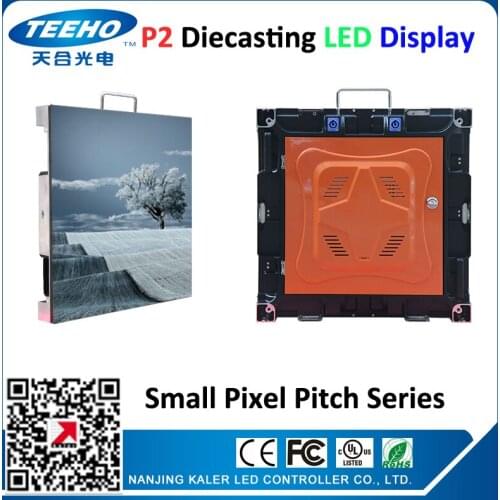 6pcs/lot high tech HD P2 LED SMD1515 led display screen panel sign, die-cast cabinet can play HD photos and video LED video wall