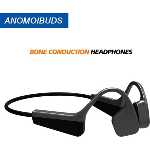 Anomoib Bone Conduction Headphones Bluetooth Wireless Sports Earphone IP56 Headset Stereo Hands-Free with Microphone For Running