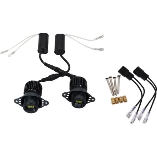 Car White 80W LED Angel Eye Kit for BMW- E90 E91 2009-2011