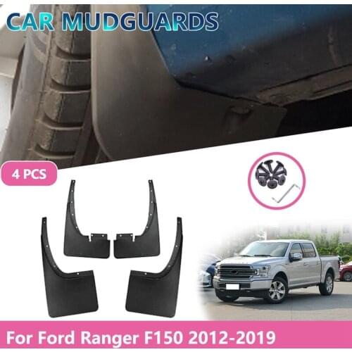 4PCS Car Mudflap for Ford Raptor F150 F-150 F 150 Fender Accessories Mud Guard Flap Splash Flaps Mudguards 2012-2019