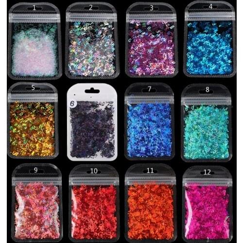95AB English Letters Glitter Sequins Flakes Resin UV Epoxy Mold Fillings Nail Art Decorations DIY Crafts Jewelry Making