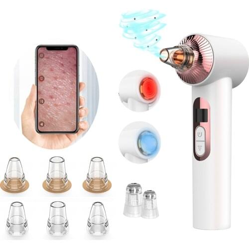 HD Visual Blackhead Remover Facial Pores Blackhead Cleaner Vacuum Suction Acne Pore Cleaner Face Nose Deep Cleaner Hot Cold Care