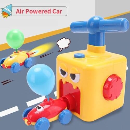 Inertial Power Balloon Car Toy Puzzle Fun Inertial Power Car Balloon Toys for Children Gift Education Science Experiment Toy