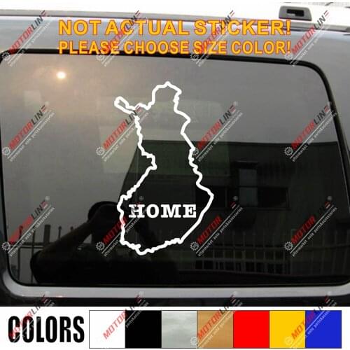Finland Map Outline Silhouette Decal Sticker Car Vinyl die cut FIN Finnish