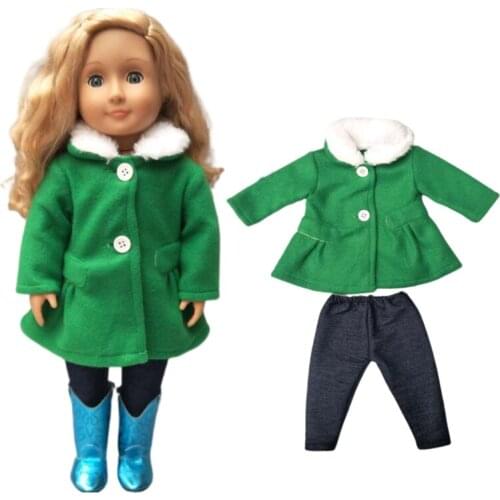 Doll Clothes 43 Cm baby Doll Unicorn Pajamas for 18 Inch Girl Doll Clothes Accessories