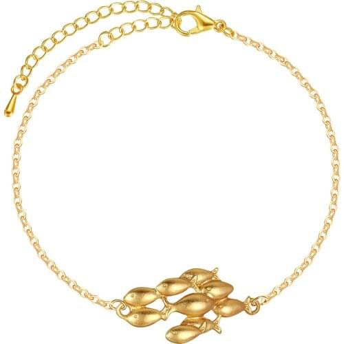 QIMING Cute Sea Animal Fish Bracelets Women Female Boho Ocean Beach Jewelry Friendship Bracelets Gift