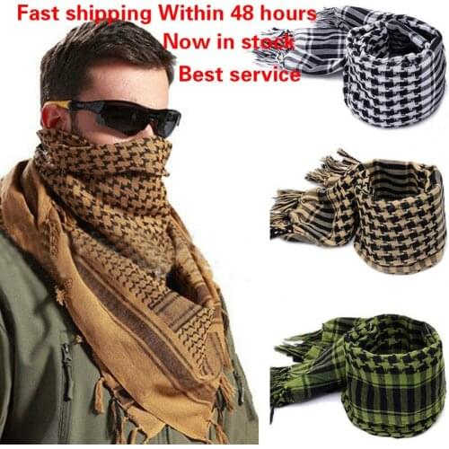 Fashion Unisex Military Arab Tactical Desert Shemagh KeffIyeh Scarf Shawl Neck Head Wrap