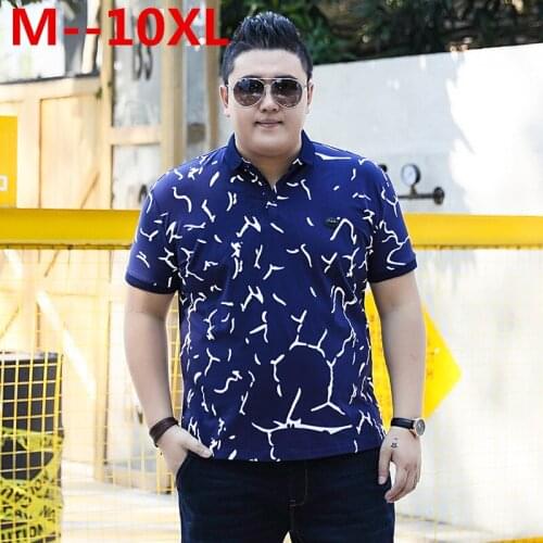 10XL 8XL 6XL 5XL 4XL Summer Guitar Printed Polo Shirt Men Short Sleeve Casual Men Shirts Loose Fit Polo Homme Cotton Mens Polos