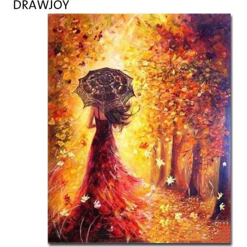 PAINTBOY Framed Fashion Lady Painting Pictures DIY Painting By Numbers Coloring By Numbers On Canvas Home Decor For Living Room