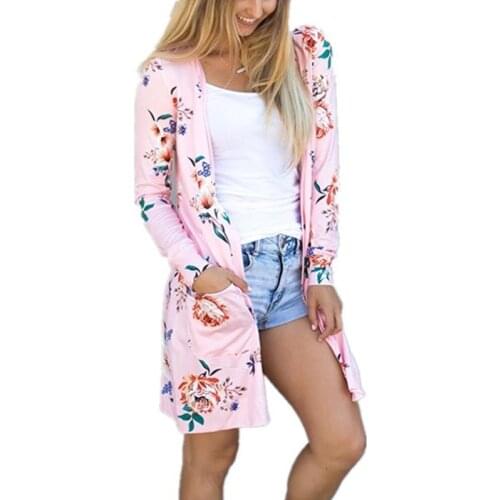 Poncho Summer Coat Woman Kimono Jacket Casual Floral Cardigan Long Sleeve Loose Tops Tee Tunic Mujer Femme Free Freight