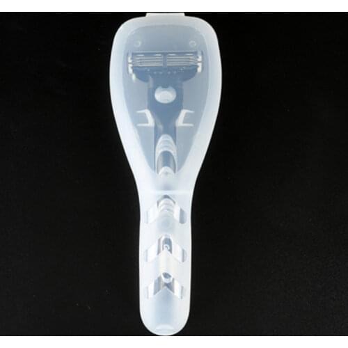 Portable Travel Razor Box Case Razor Blades Transparent Plastic Shaving Machine Container Holder Shaver Storage Box