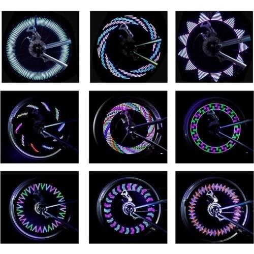 Professional Bike Bicycle Motorcycle 14 LED Wheel Light Lamp Waterproof IPX5 Mountain Bike Tire Tyre Light Cycling Accessories