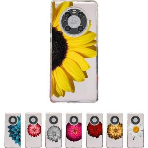 Chrysanthemum color yellow red Phone Case Transparent For Huawei enjoy 20 10 9 8 7 S SE E C Z pro plus lite Soft TPU Clear bags