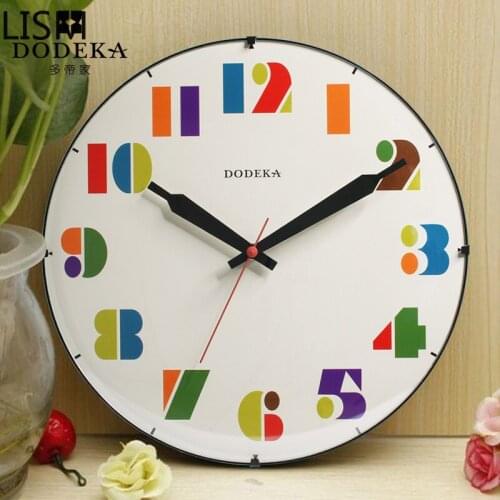 Nordic Clock Home Decor Modern Luminous Clock Round Wall Clock Quartz Silent Nordic Design Reloj De Pared Digital Home Decor