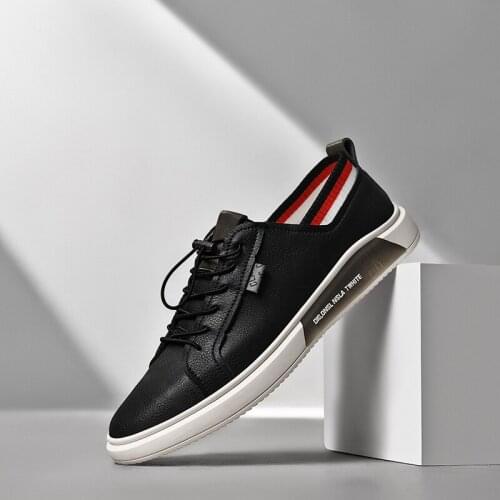 Shoes Casual Genuine Men Leather Comfortable Mens Loafers Flats Sneakers Lazy Outdoors Footwear Walking Driving Shoes