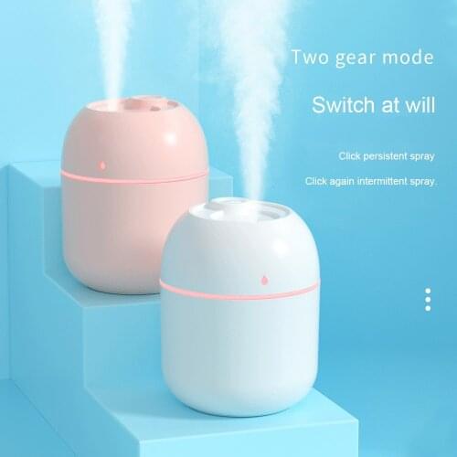2021 Ultrasonic Mini Air Humidifier 220ML Aroma Essential Oil Diffuser for Home Car USB Fogger Mist Maker with LED Night Lamp