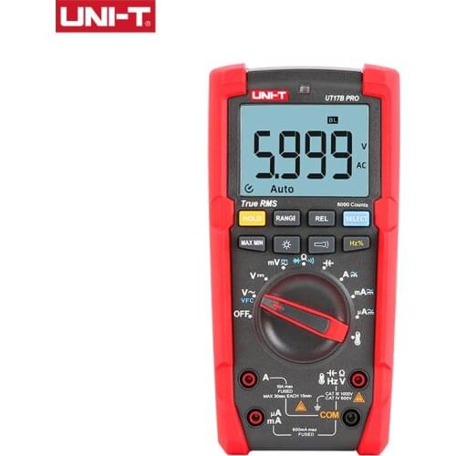 UNI-T UT17BPro True RMS Digital Multimeter Testerled ncv Voltage Capacitor Tester AC DC Multitester Auto Ranging 1000V UT15BPro