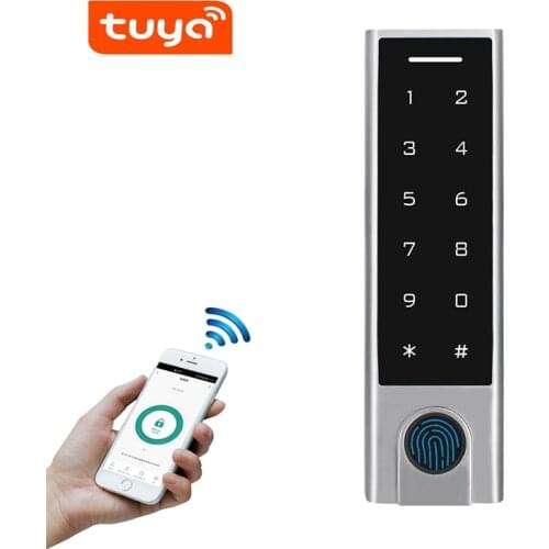 IP66 Waterproof Tuya APP Bluetooth-compatible Fingerprint Standalone Access Controller Reader Support 125KHz RFID EM Card